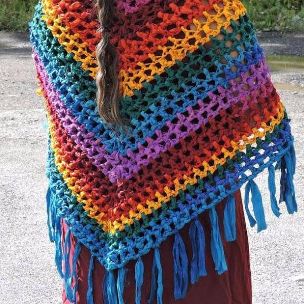 Rainbow Shawl Crochet Kit