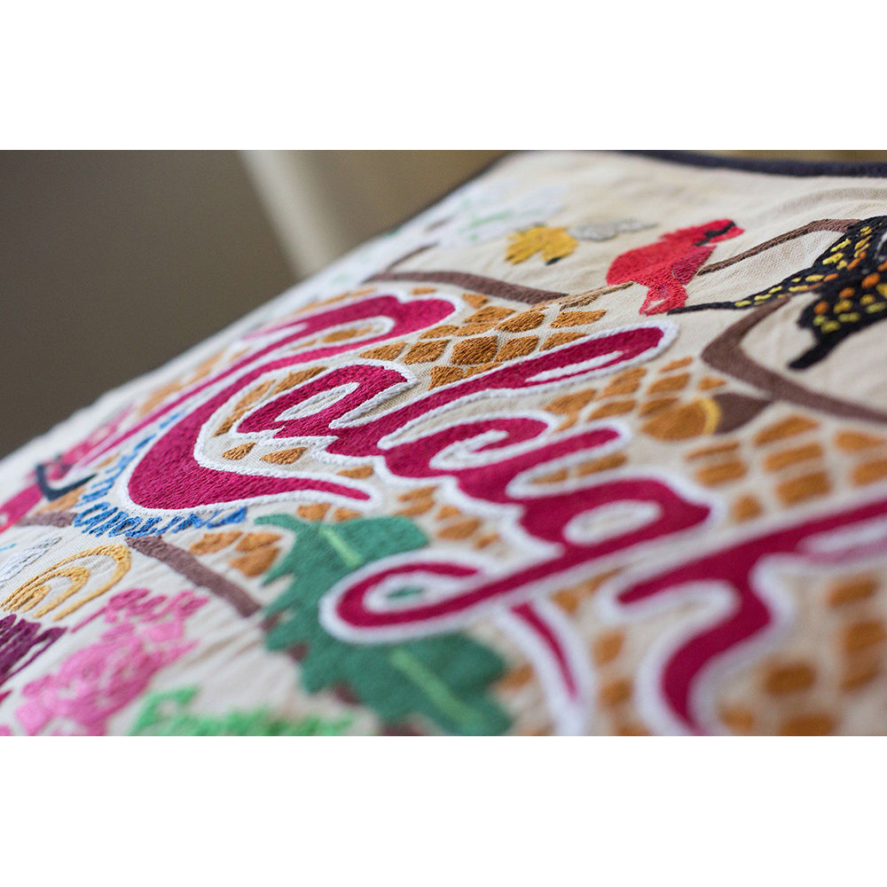 Raleigh Hand-Embroidered Pillow by Cat Studio - Osadia Concept Store