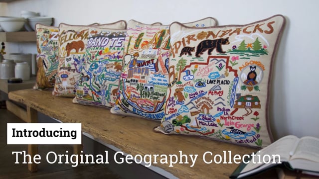 Raleigh Hand-Embroidered Pillow by Cat Studio - Osadia Concept Store