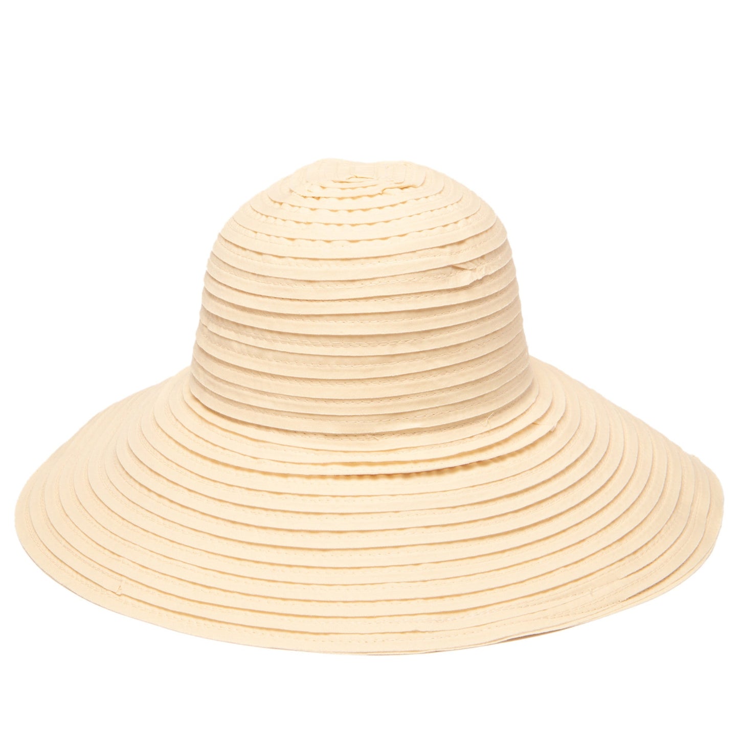 Women's Raw Edge Ribbon Sun Hat