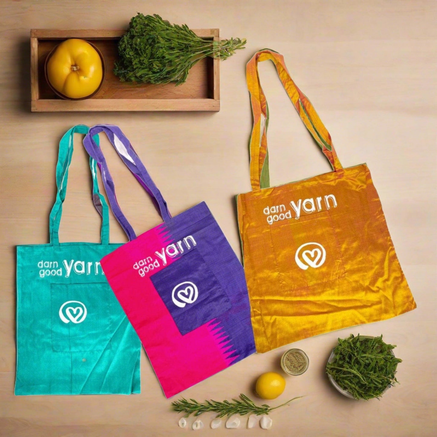 Recycled Sari Silk Tote Bag