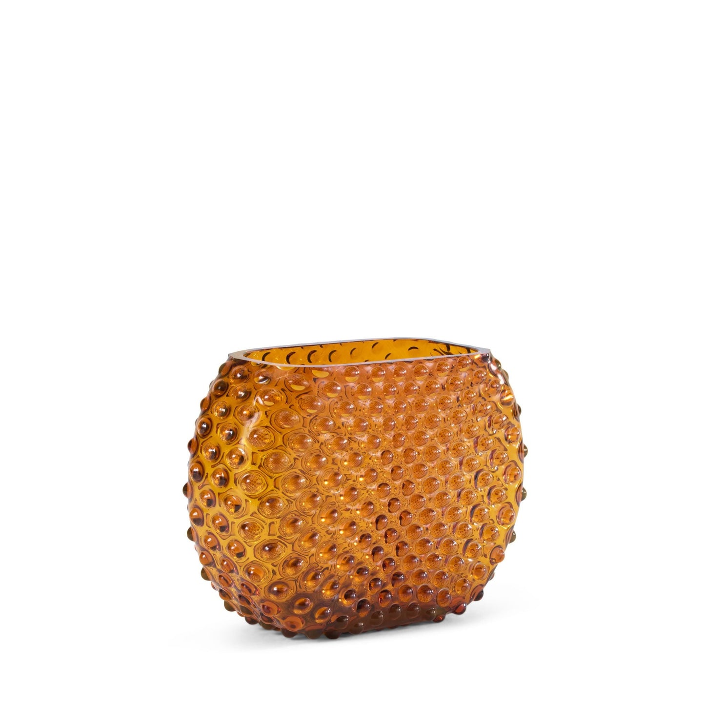 Hobnail Vase - Optic - Saffron Light