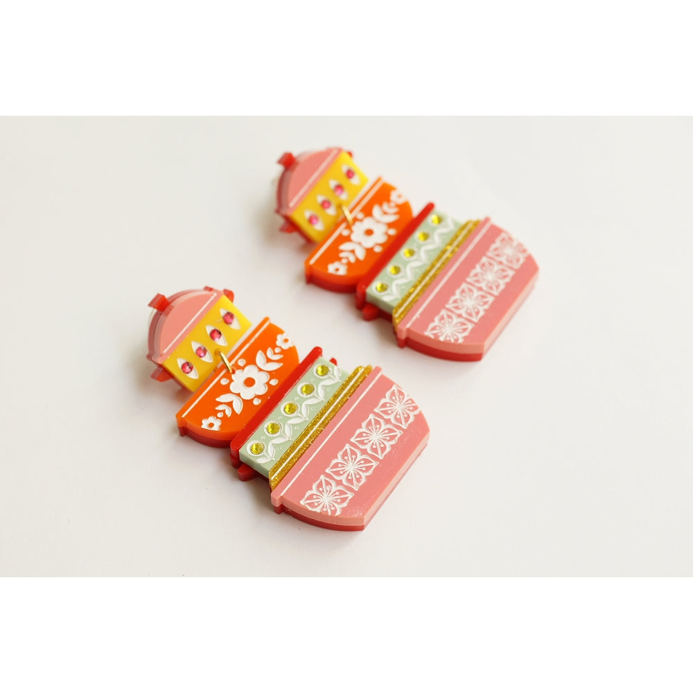 Retro Pyrex Container Earrings by Laliblue