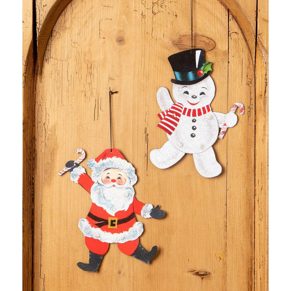 Retro Rockin' Santa Ornament