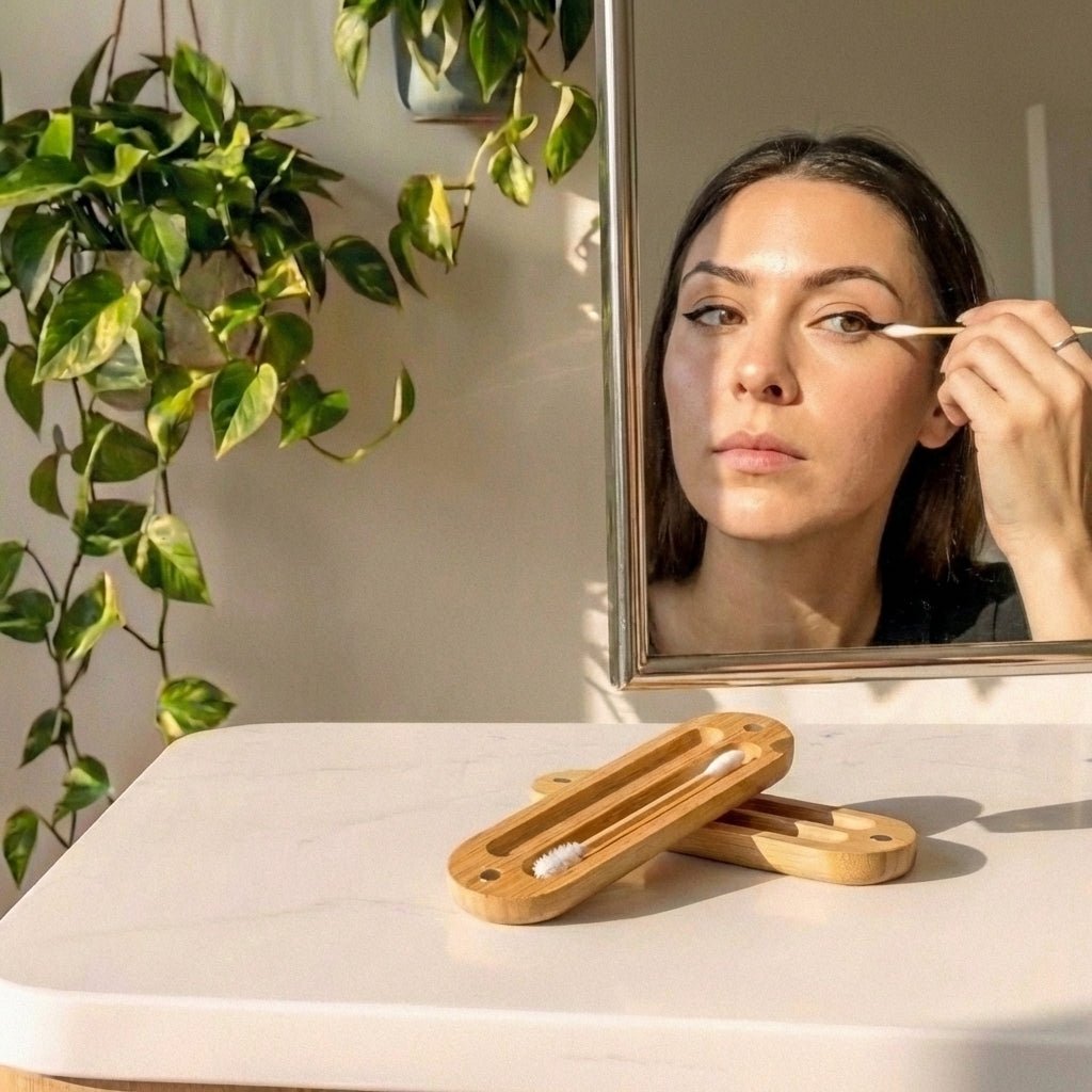 Reusable Bamboo Ear Swabs with Case