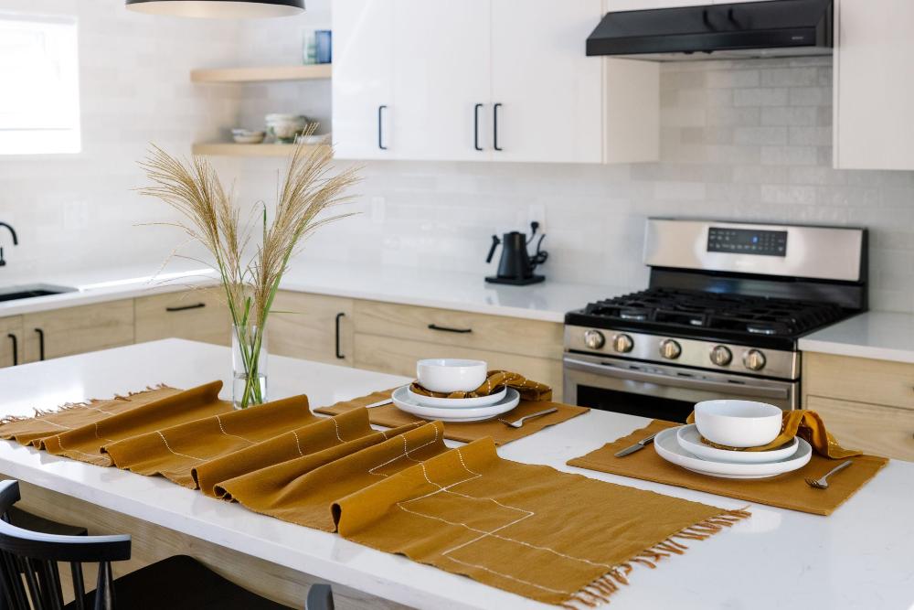 Rift Valley Handwoven Ethiopian Cotton Table Runner