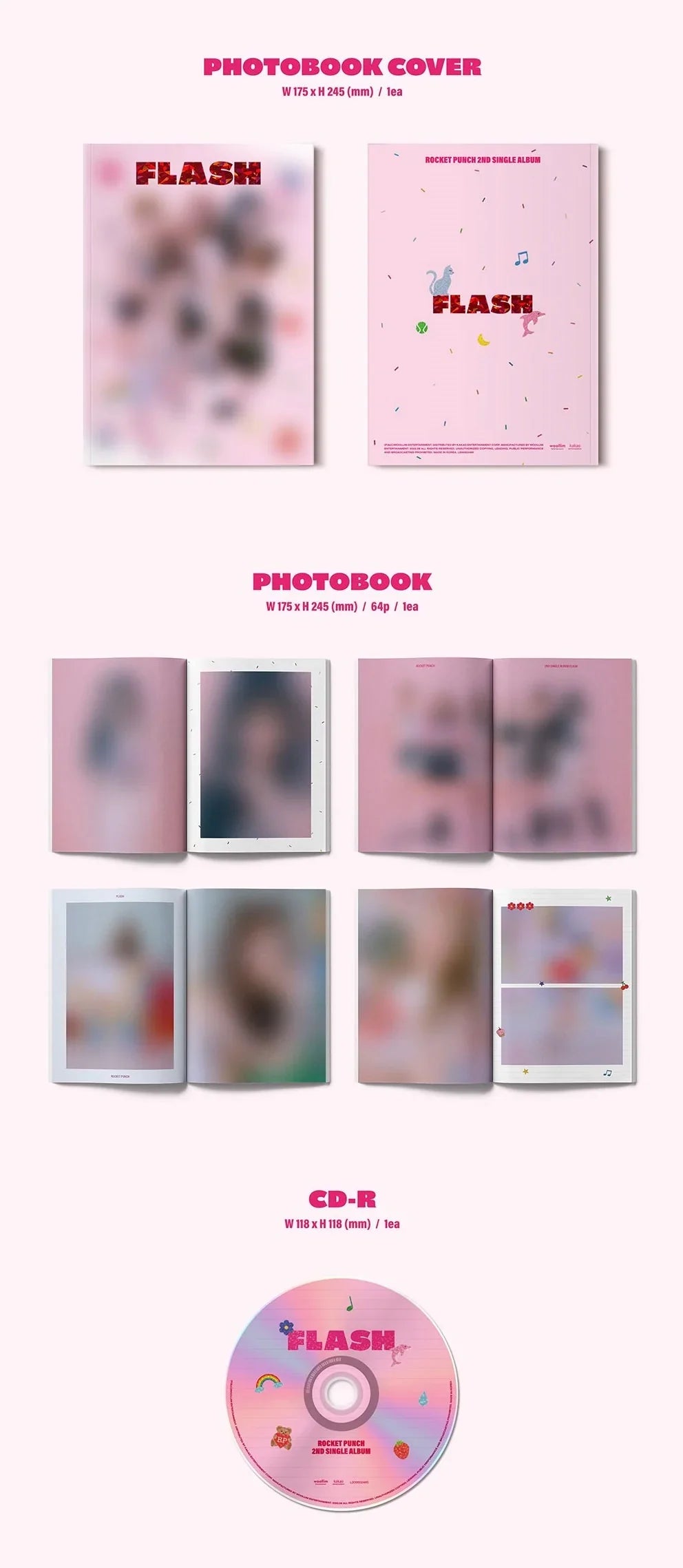 Rocket Punch 2nd Single Album - Flash