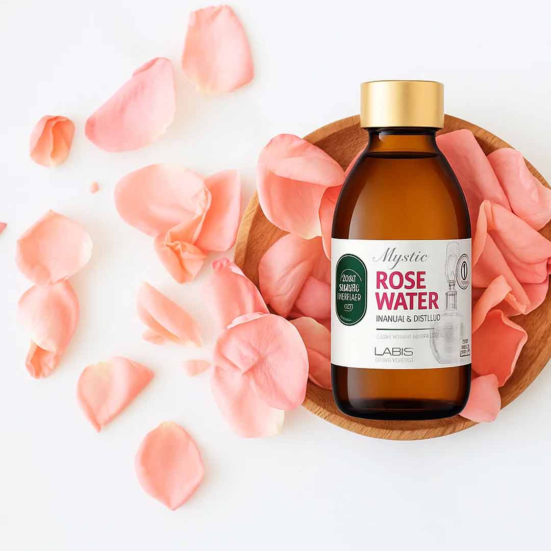 Rose Water Essence, Pure Distilled, Natural Toner for Face & Skin Hydration