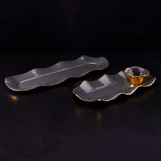 Ruffled Long Trays Graphite - In Stock