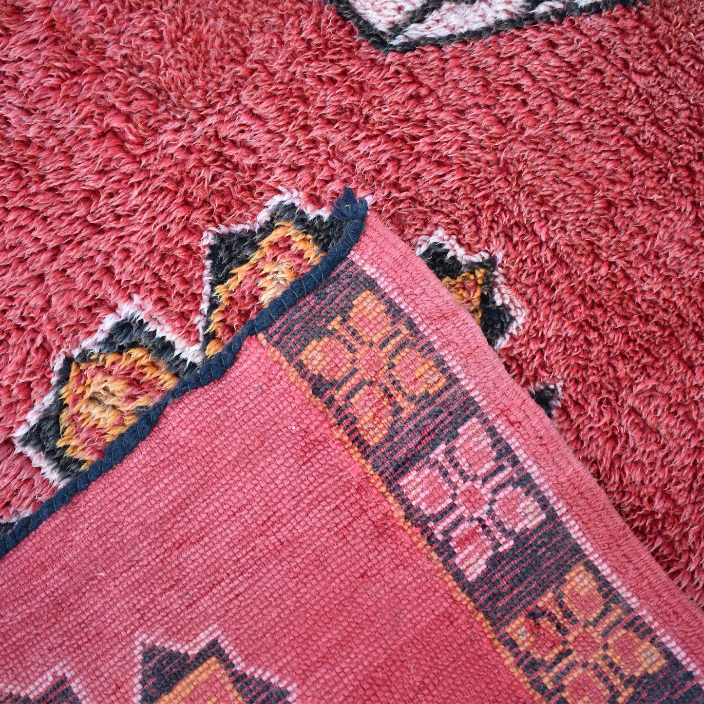 Fatna Vintage Moroccan Wool Rug  | 5'3" x 8'2"