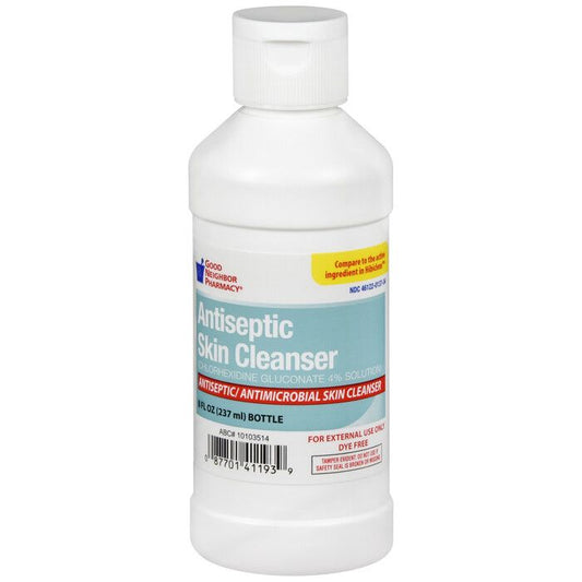GNP Antiseptic Skin Cleanser Solution 4% (8 oz)