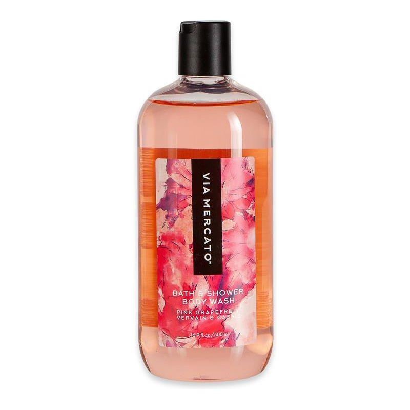 Via Mercato Pink Grapefruit, Vervain, & Cassis Body Wash 16.9 Fl Oz