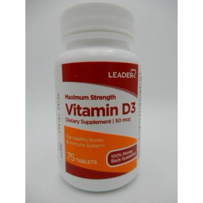 LEADER# VITAMIN D3 50MCG