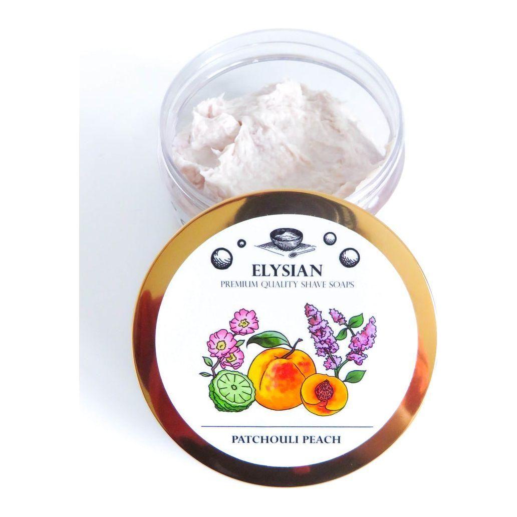 Elysian Patchouli Peach Shaving Soap 4 Oz