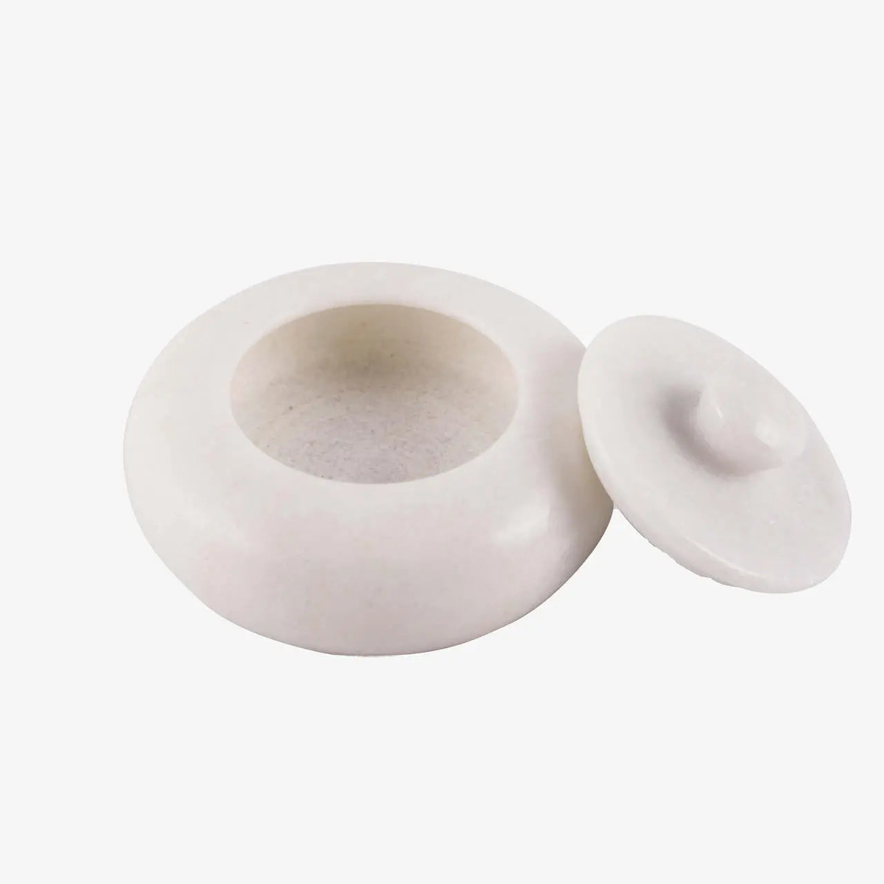 Salero Marble Salt Cellar with Lid