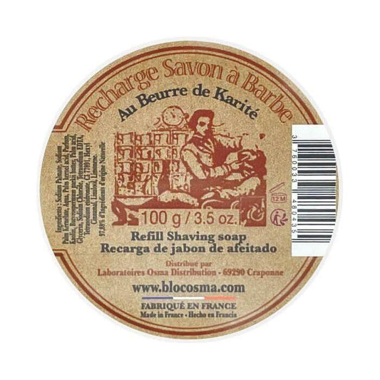 Osma Shaving Soap with Shea Butter Refill 3.5Oz