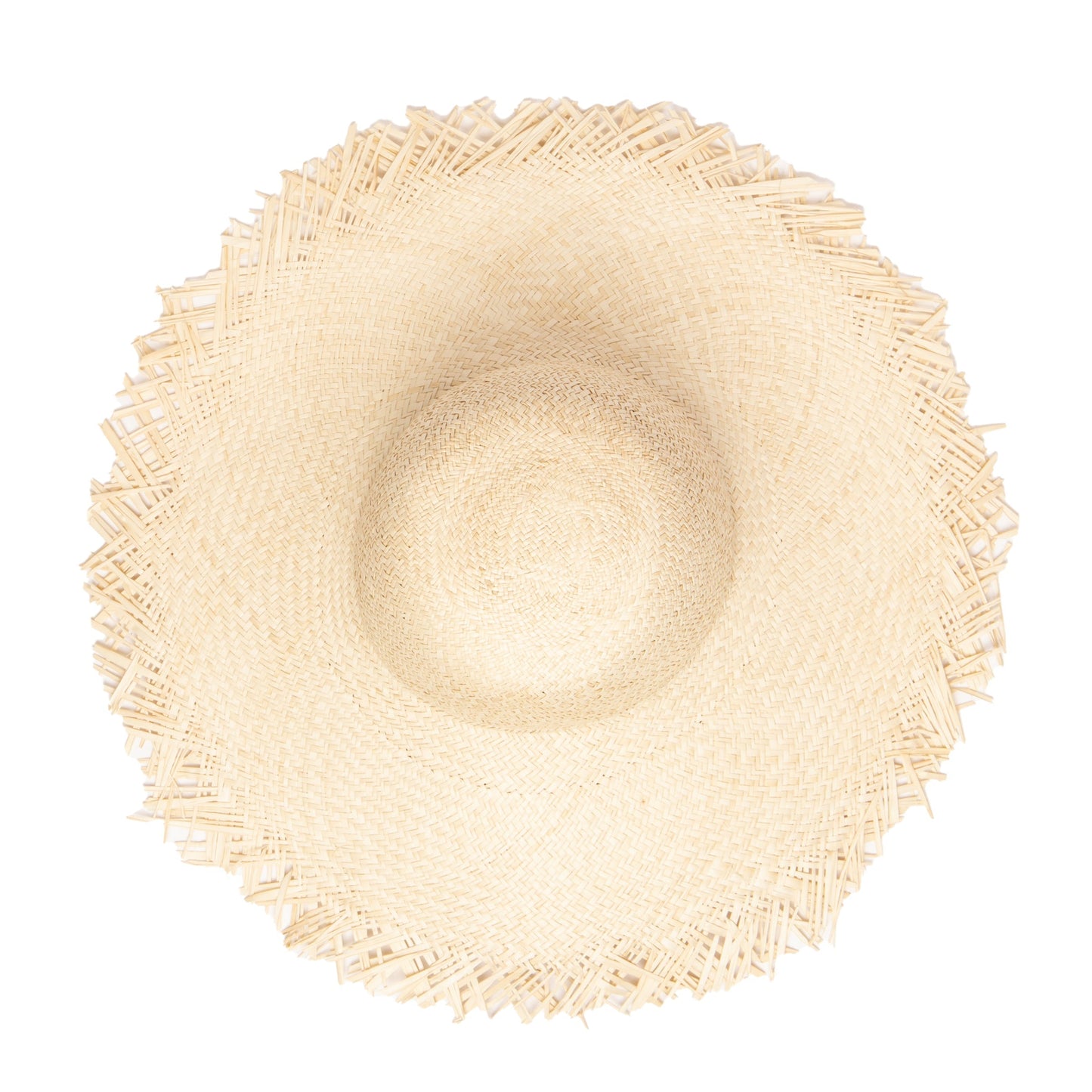 Women's Woven Sun Hat W/ Frayed Edge (SPS1006)