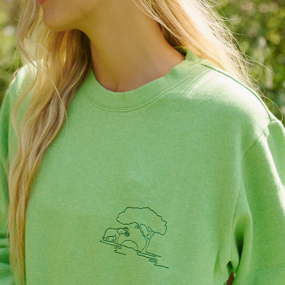 Protect Elephants Crew Sweatshirt - Osadia Concept Store