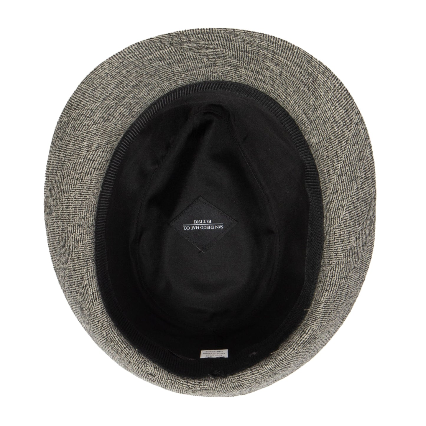 Tweed Fedora With Trim