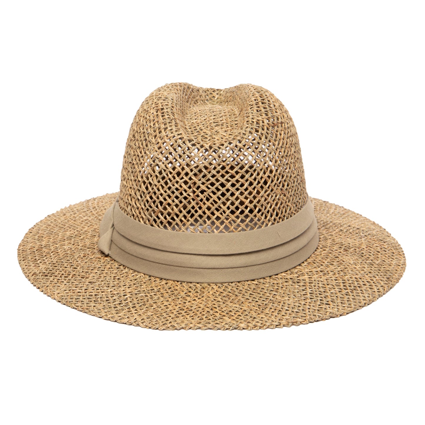 Mens Rush Straw Wide Brim Fedora