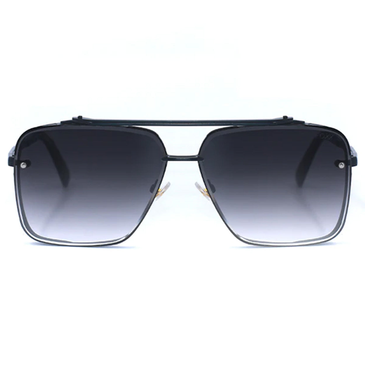 Bella - Midnight Oversized Squared Aviators
