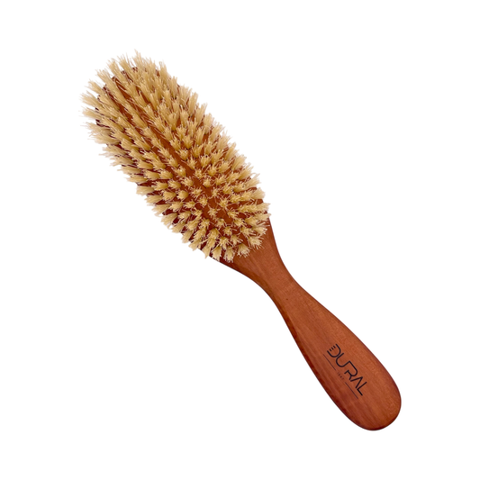 Dural Pear Wood big oval hair brush with natural bristles