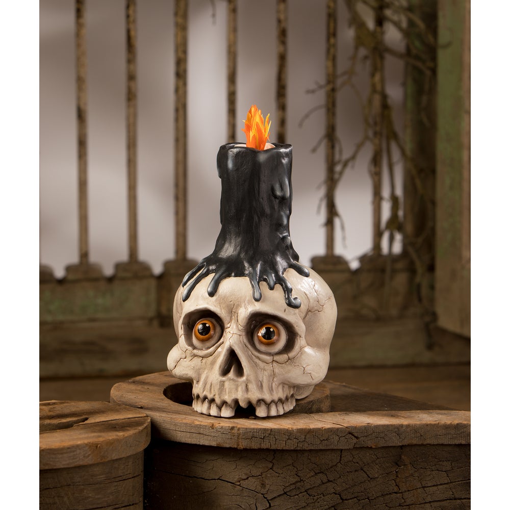 Skull Candle Holder by Bethany Lowe Designs - Osadia Concept Store