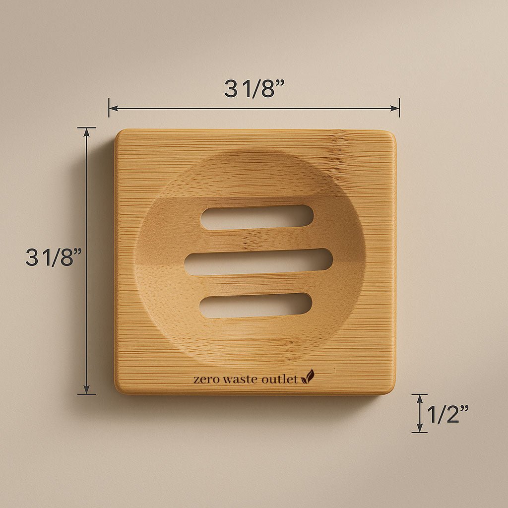Small Square Bamboo Soap Dish - Osadia Concept Store