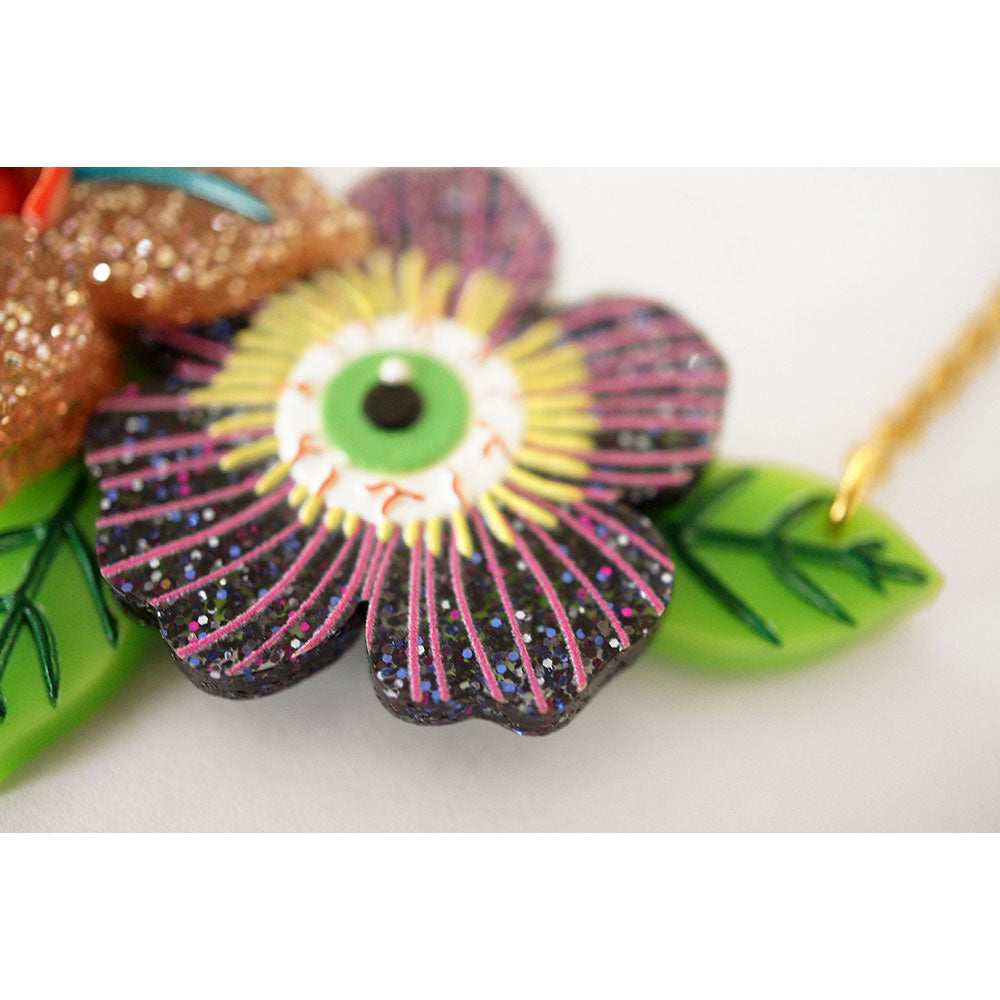 Spooky Flowers Necklace by Laliblue