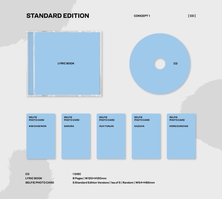 LE SSERAFIM 3rd Single Album - Crazy (Japan Album)