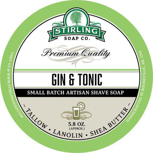 Stirling Soap Co. Gin & Tonic Shaving Collection