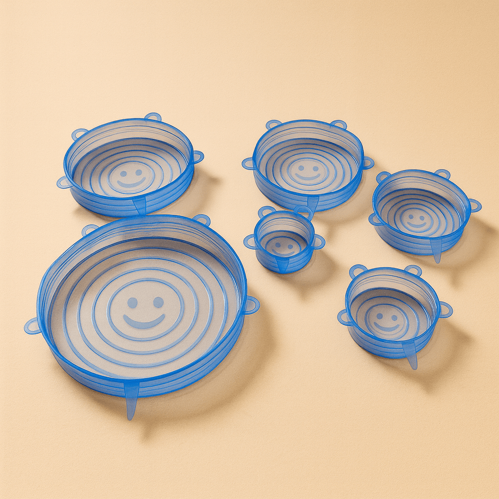 Stretchy Bowl Lids 6 Pack - Food-Safe Silicone - Osadia Concept Store