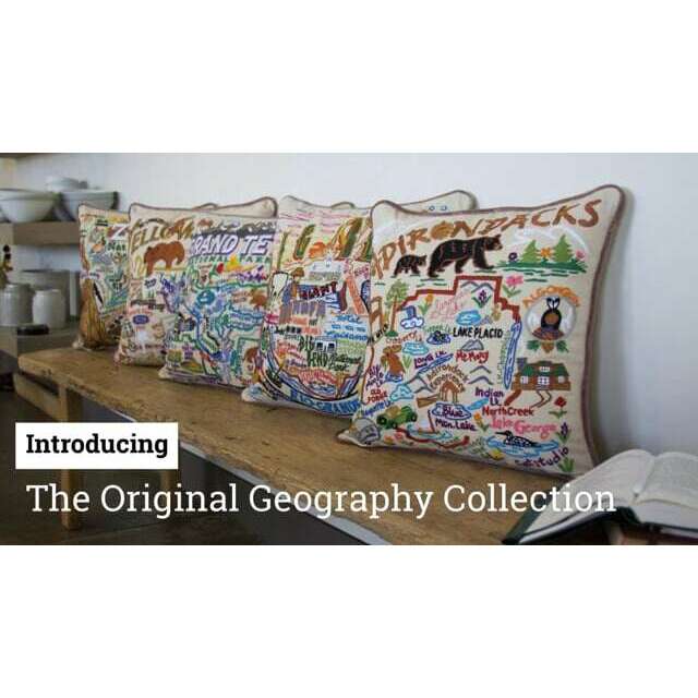 Summer Colorado Hand-Embroidered Pillow