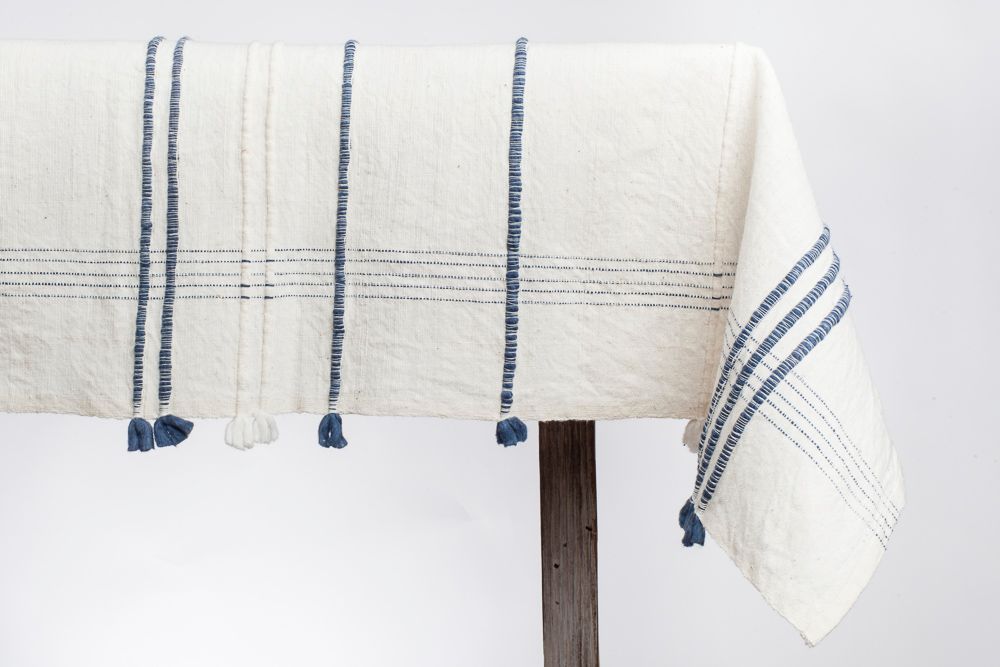 Ribbons Cotton Tablecloth