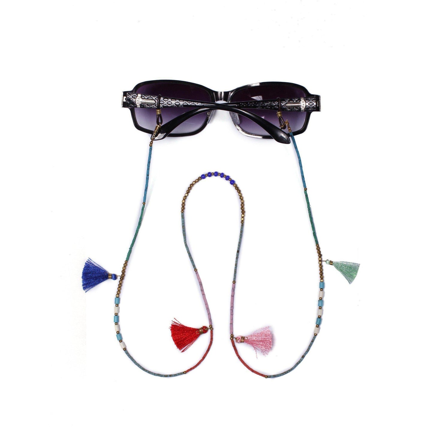 Tassels & Stone Beads Sunglass Holders - Thailand