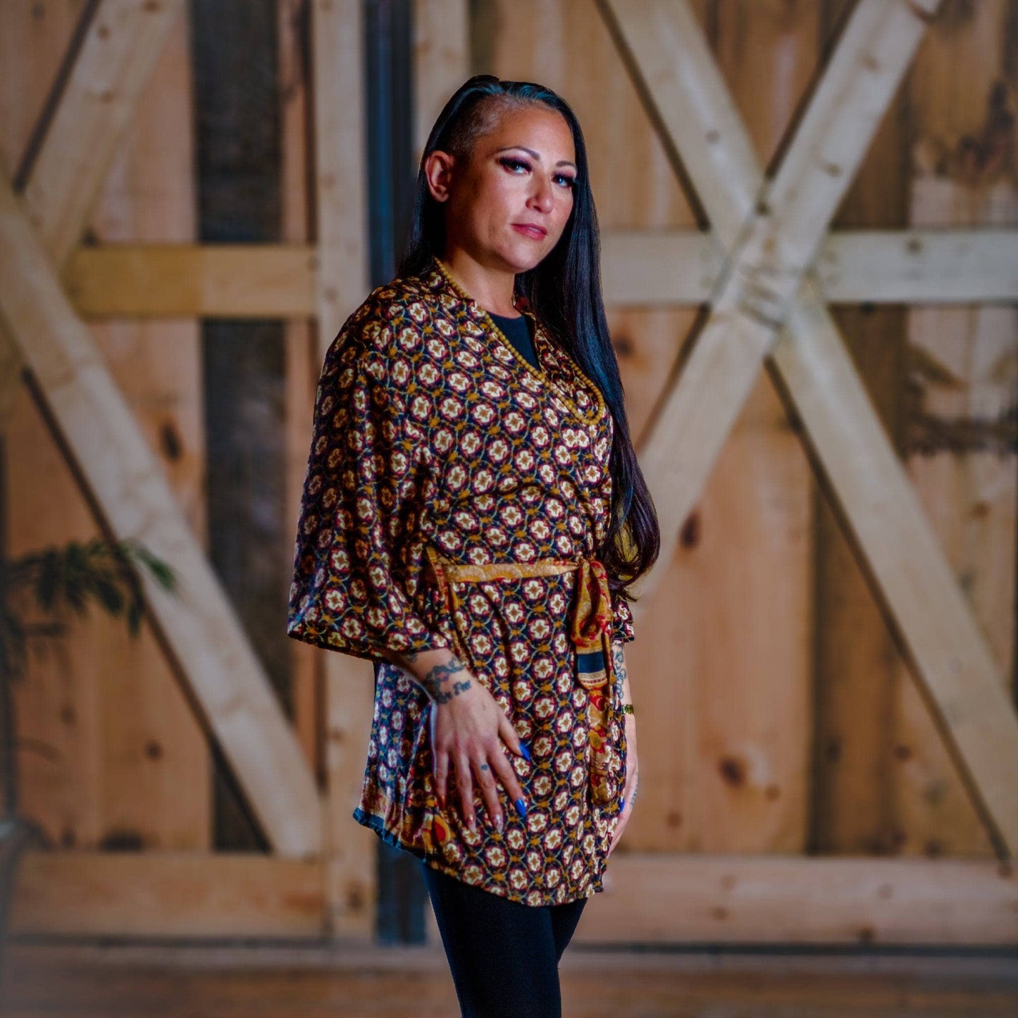 The Charlotte - Short Sari Robe