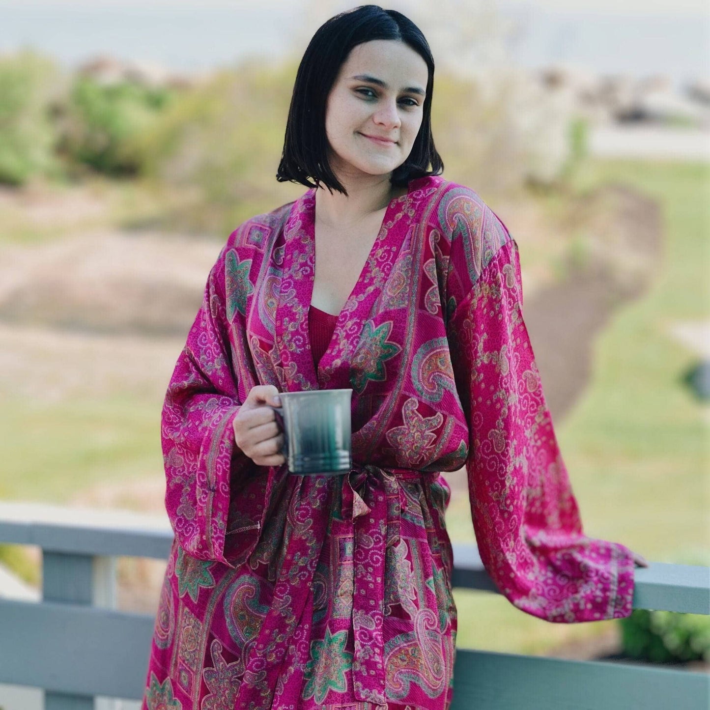 The Charlotte - Short Sari Robe