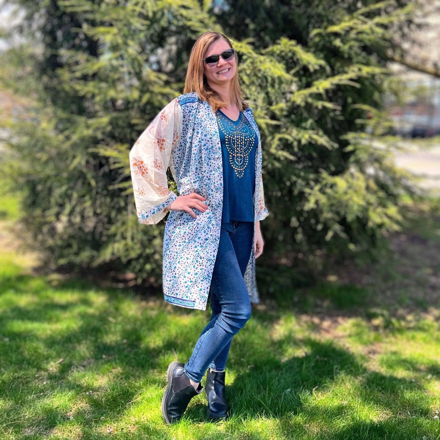 The Charlotte - Short Sari Robe