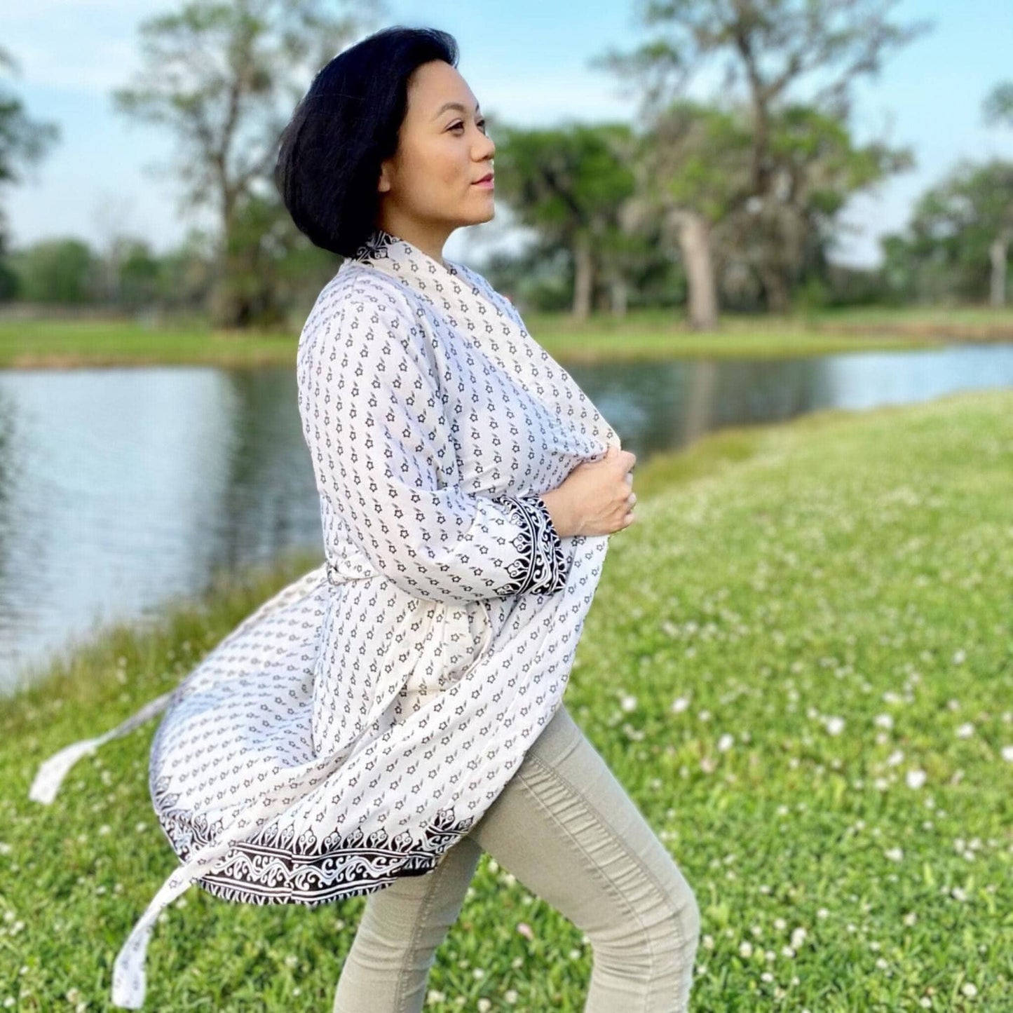 The Charlotte - Short Sari Robe