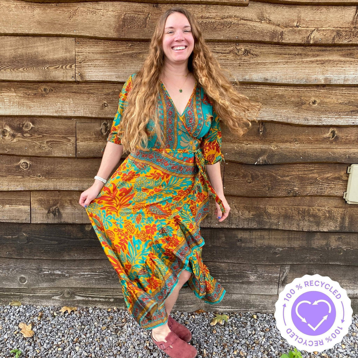 Warehouse Closeout: The Zaria - Sari Wrap Dress