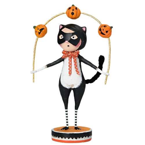 Toss a Jack Cat Halloween Figurine by Lori Mitchell *NEW FOR 2025* - Osadia Concept Store