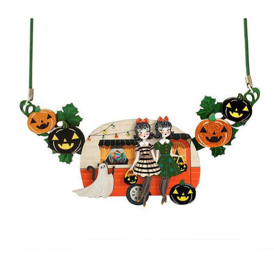 Trick or Treat Caravan Convertible Necklace & Brooch by Laliblue - Osadia Concept Store