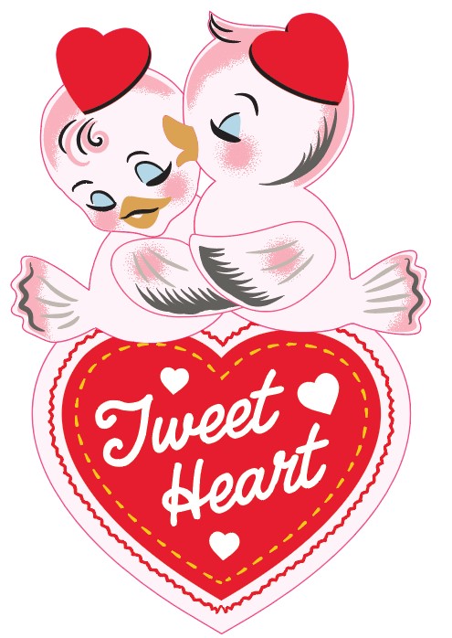 Tweet Heart Brooch by 50's Vintage Dame x Lipstick & Chrome - Osadia Concept Store