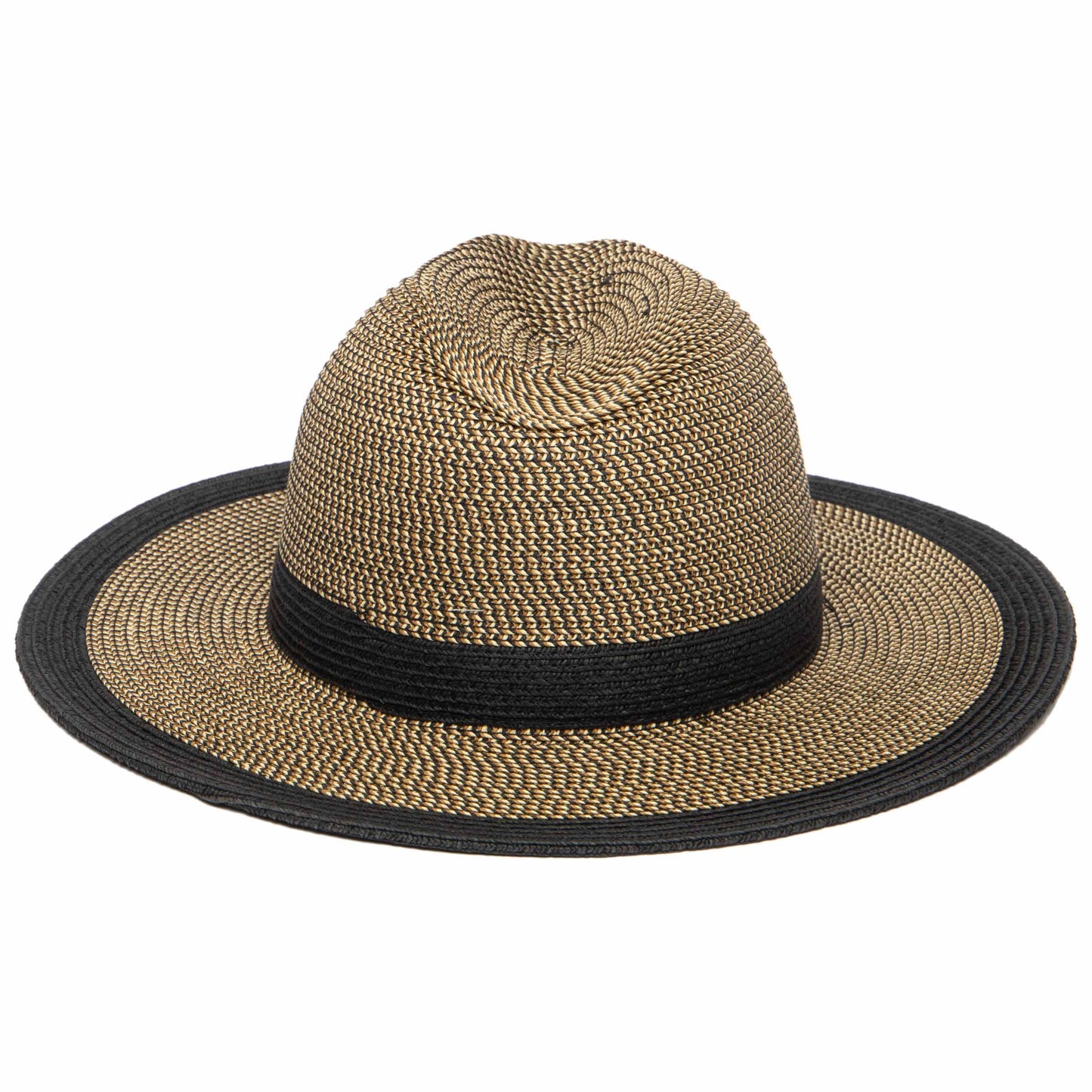 Women's Water Repellent Striped Fedora