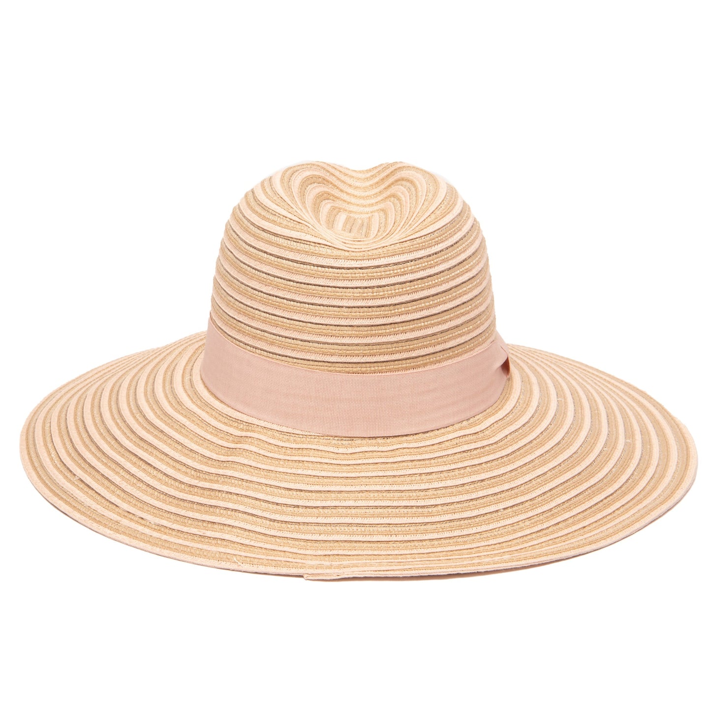 Women's Mixed Braid Pinched Knot Trim Fedora