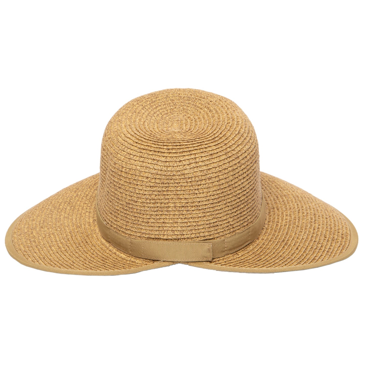 Women's Ultrabraid Round Crown Face Saver Sun Hat with Grosgrain Ribbon and Velcro Back Closure