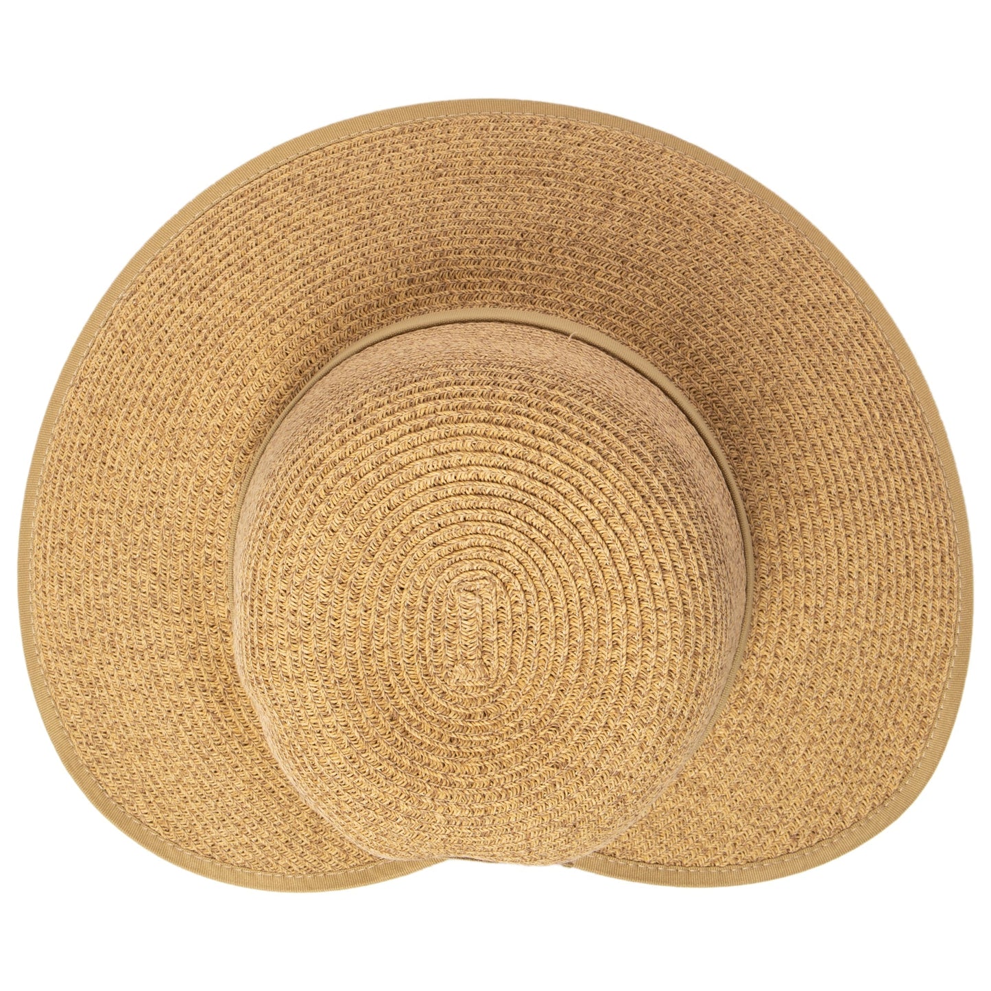 Women's Ultrabraid Round Crown Face Saver Sun Hat with Grosgrain Ribbon and Velcro Back Closure