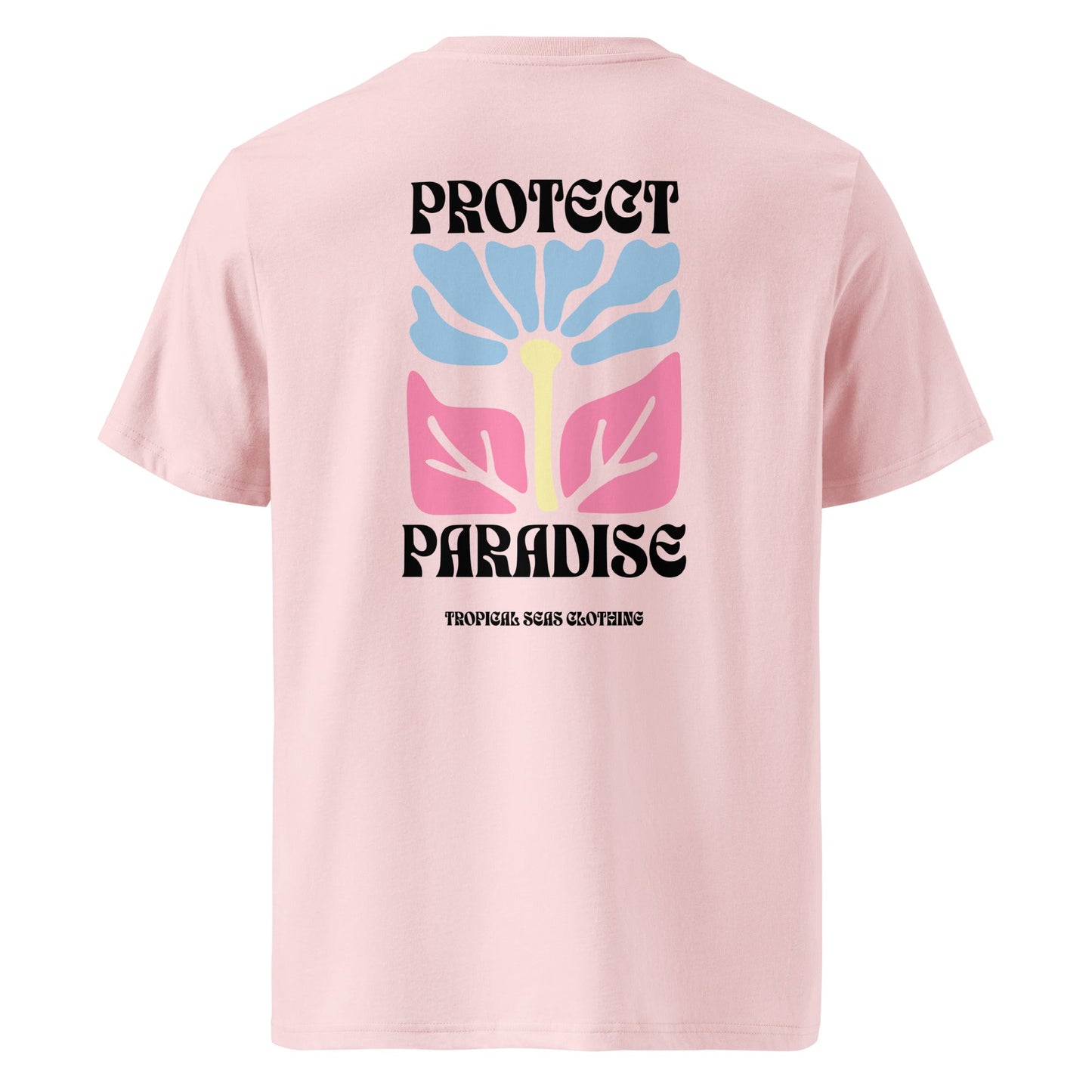 Protect Paradise Organic T-Shirt – Tropical Graphic Tee for Ocean Lovers