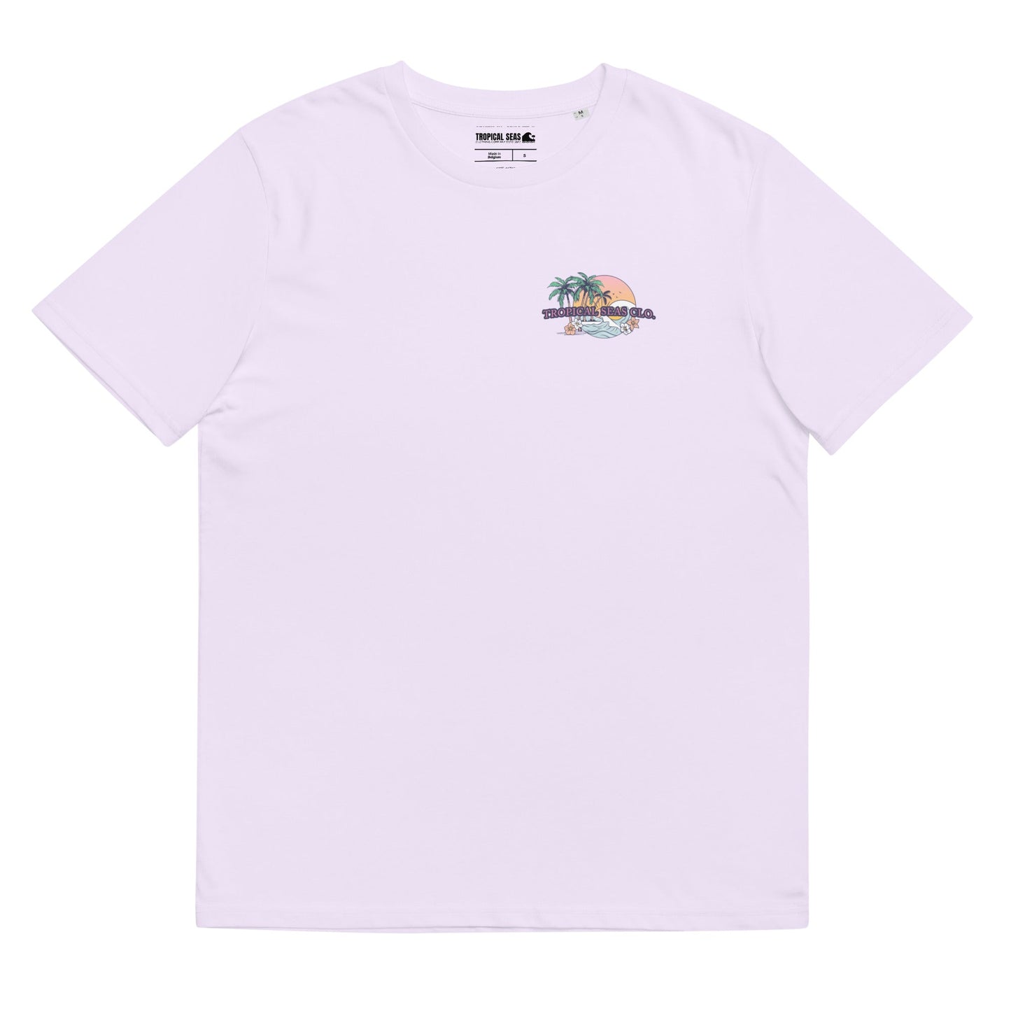 “Island Time” Organic Ribbed Neck Tee
