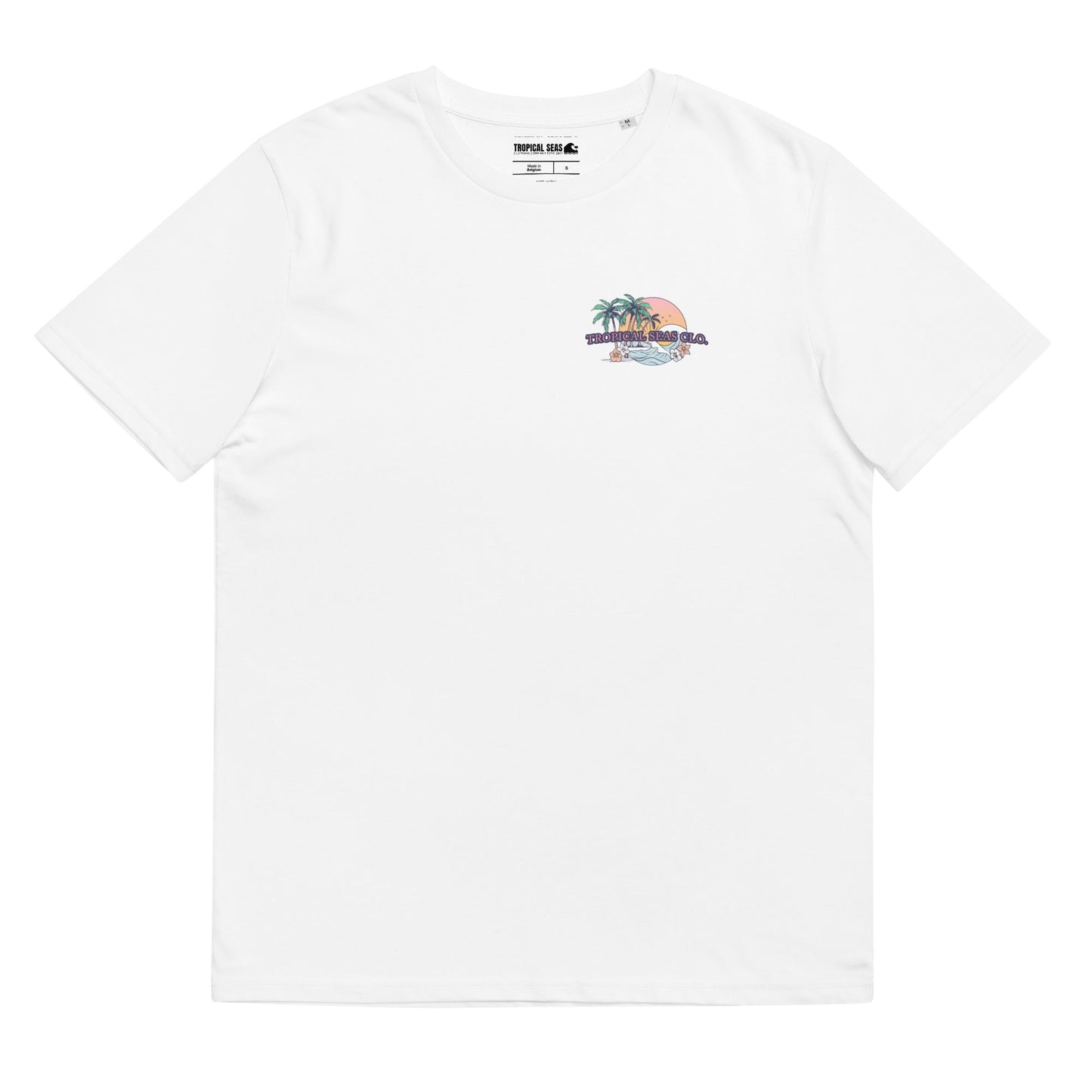 “Island Time” Organic Ribbed Neck Tee
